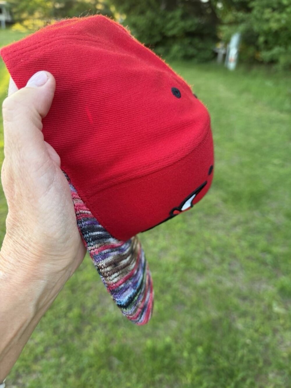 Mitchell & Ness Chicago Bulls tapestry rainbow embroidered snapback streetwear - Picture 6 of 12